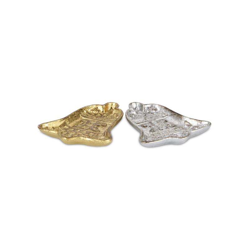 Gold Cast Iron Christmas Bell Catchall Tray