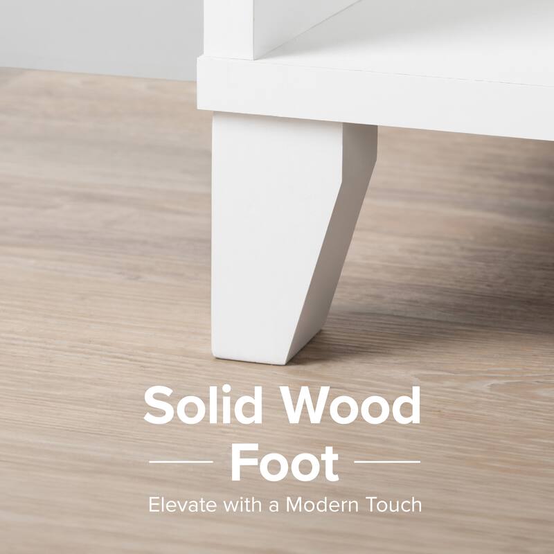 Prepac 14 Cubby Shoe Storage Bench 15" D x 60" W x 21.25" H - 60 in W x 21.25 in H x 15 in D