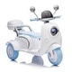 preview thumbnail 41 of 58, 12V Two-Seater Kids Ride-On Motorcycle - Slow Start, Bluetooth, USB, Large Storage Box Blue