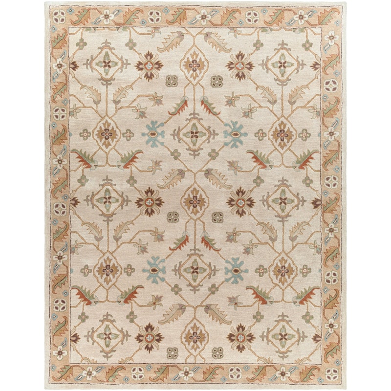 Livabliss Traditional Caesar Border Area Rug