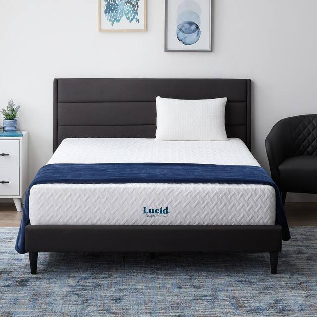 LUCID Comfort Collection 12-inch Plush Gel Memory Foam Mattress