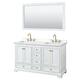 Option White, Gold Trim, White Quartz Top