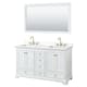 Option White, Gold Trim, White Quartz Top
