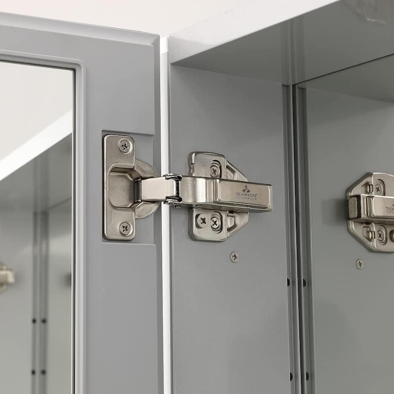 Blossom Bevel Aluminum Medicine Cabinet w/ Mirror, Shelve & Soft Close