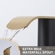 preview thumbnail 15 of 41, WOWOW 4 in. Centerset Double Handle Waterfall Bathroom Sink Faucet