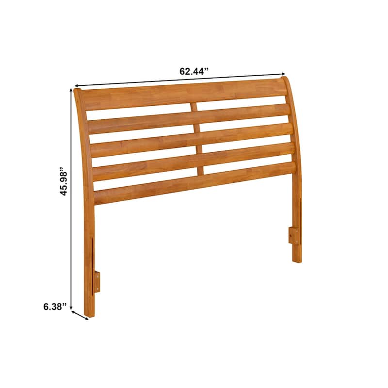 Solid Wood Headboard - Bedroom Headboard with USB Charger - Twin Twin XL Full Queen King Sizes