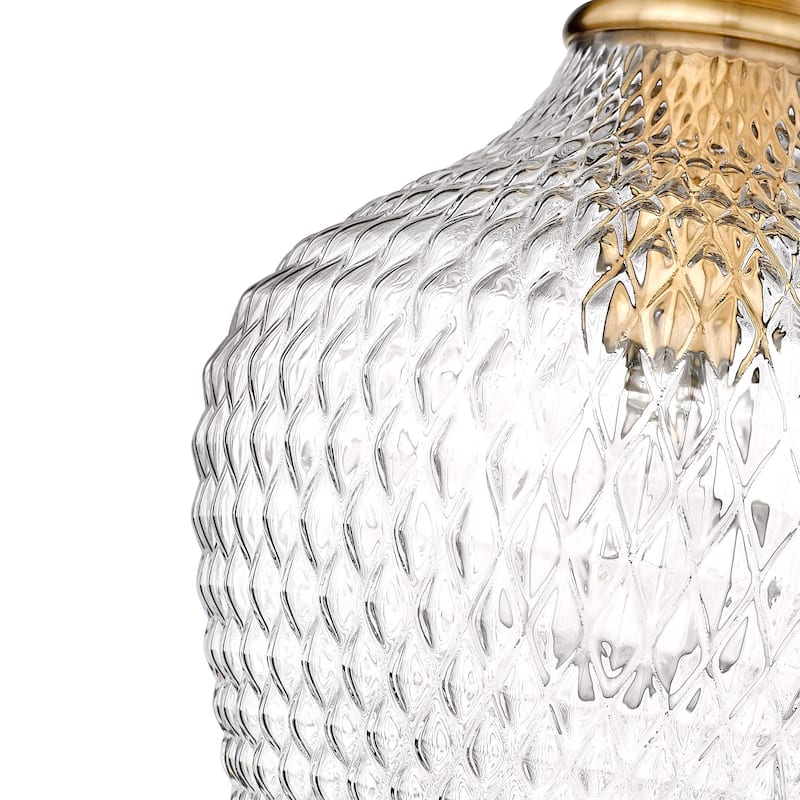 Golden Lighting Adeline 1-light Pendant in Matte Black