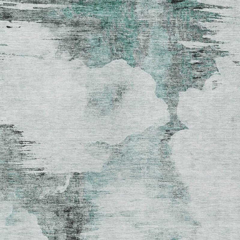 HomeRoots Abstract Transitional Rectangle Outdoor Rug