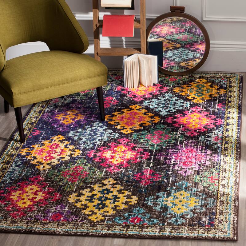 SAFAVIEH Monaco Joanne Distressed Boho Rug - 4' x 5'7" - Multi