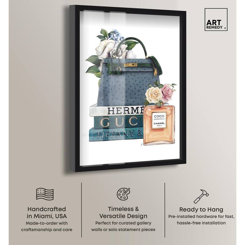 Books and Coco Orange Shadowbox by Art Remedy