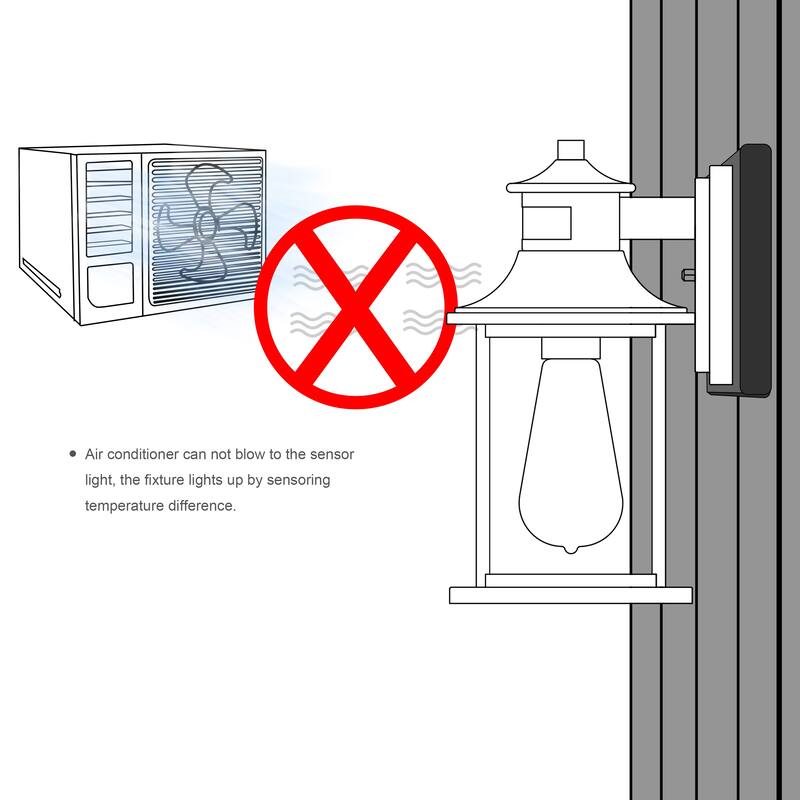 2-Pack Matte Black Motion Sensing and Dusk to Dawn Outdoor Wall Sconce - Matte Black - Matte Black