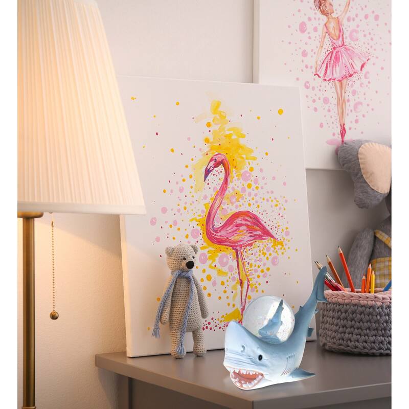 CoTa Global Shark, Dolphin, Sea Turtle, Mermaid Snow Globe - Set of 4 - 45 mm