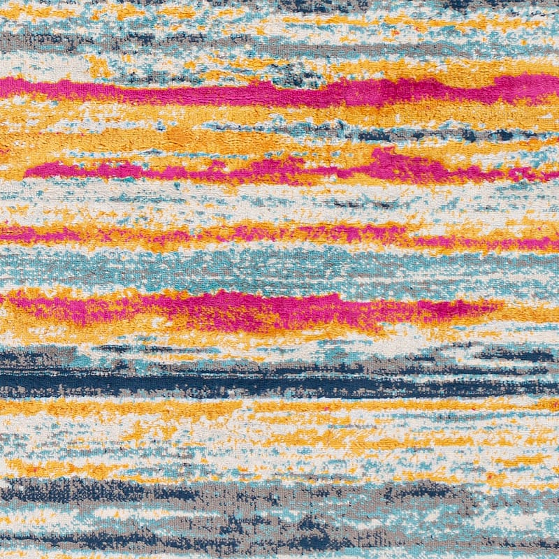 The Curated Nomad Bevers Vibrant Striped Area Rug