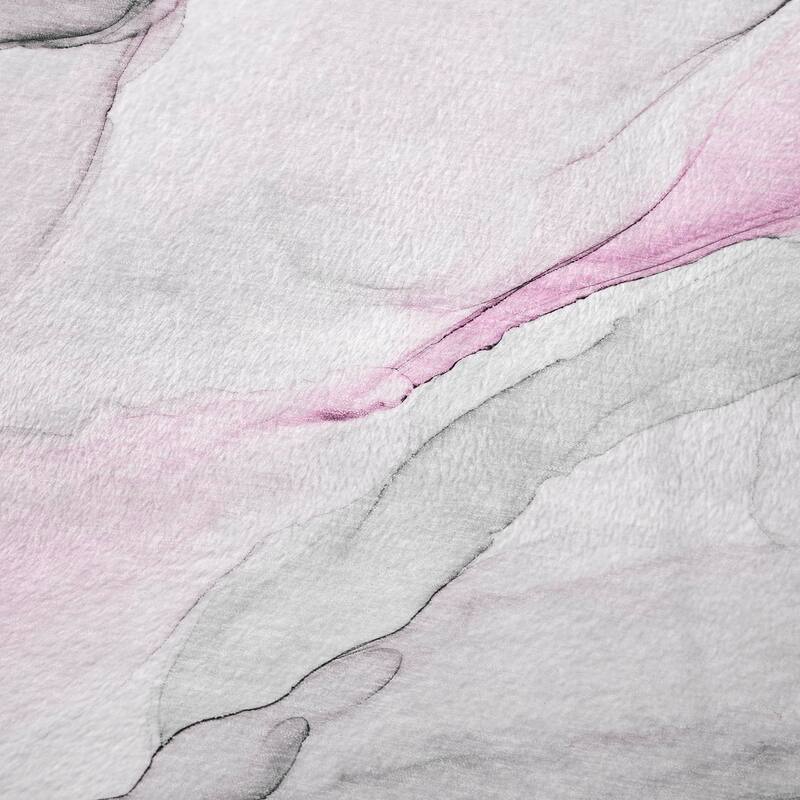 Premium Machine Washable Modern Abstract Sherpa Throw Blanket