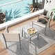 preview thumbnail 51 of 53, Corvus Yorkdale Outdoor Modern 3-piece Chat Set