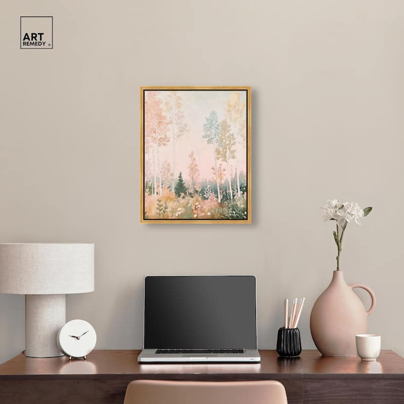 Birch Trees Canvas by Art Remedy