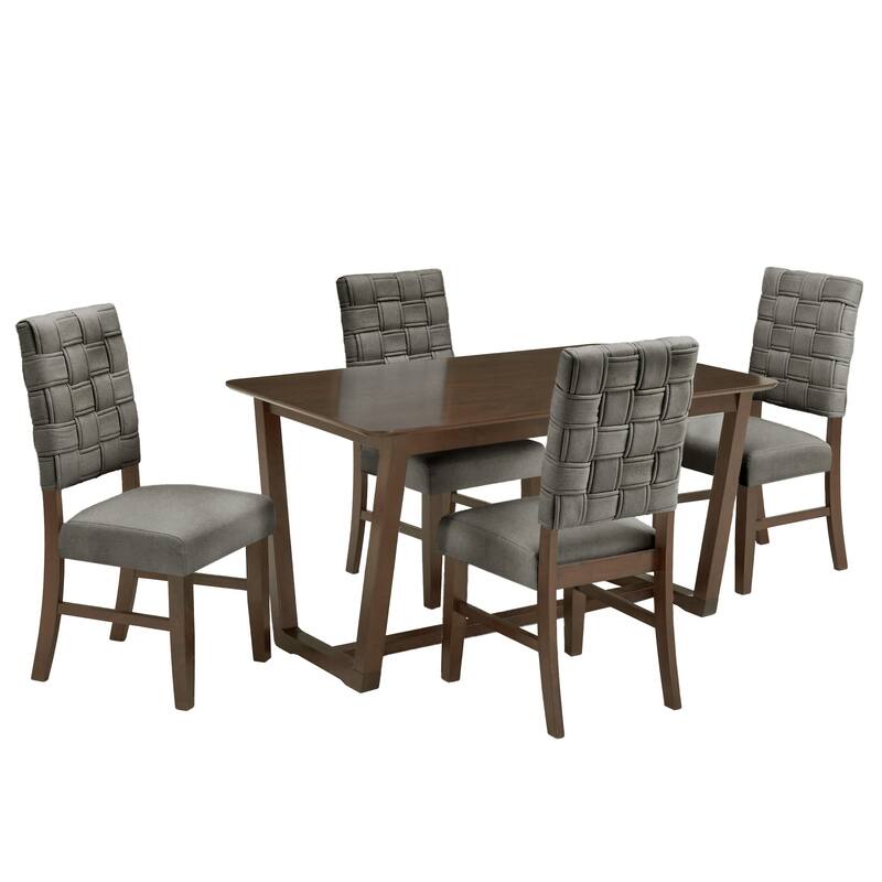 Orlo Rectangular Dining Table Set by iNSPIRE Q Modern - Dark Grey