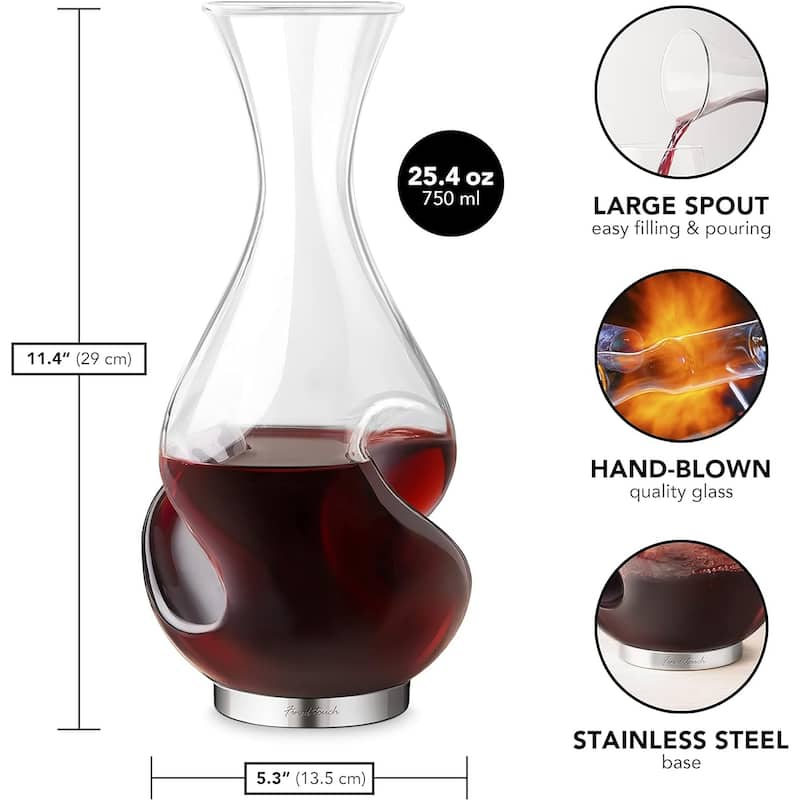 Final Touch Conundrum Aerator Wine Decanter