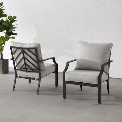 Crosley Otto 2Pc Outdoor Metal Armchair Set
