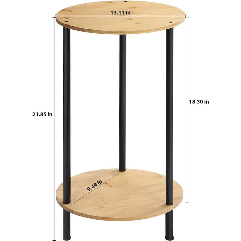 Small End Tables Living Room Set of 2