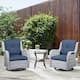 Option Light Beige Wicker/ Blue Cusion
