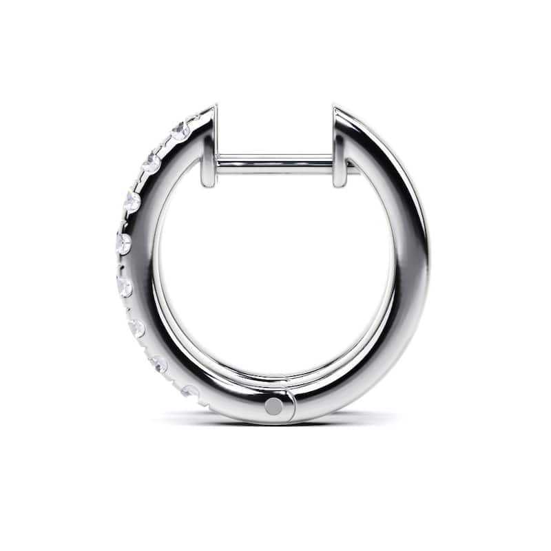 Vault Classics 0.33ct TW Natural Diamond Hoop Earrings (I VS2)