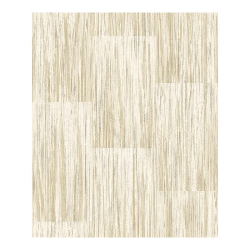 Advantage Soren Butter Striated Plank Wallpaper - 20.9 x 396 x 0.025