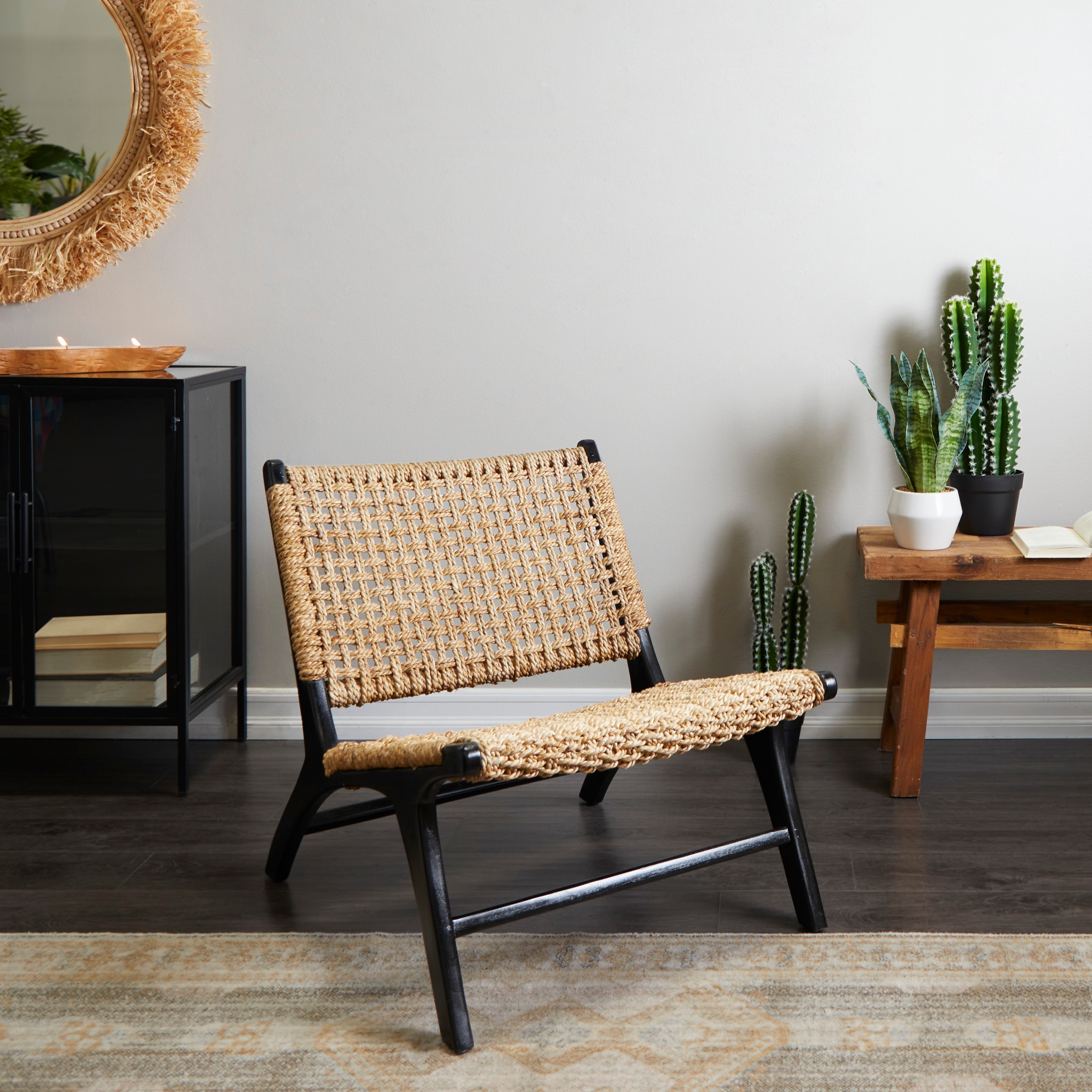 Seagrass accent store chair