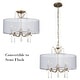 preview thumbnail 6 of 4, Minka Lavery Laurel Estate 4 Light Semi Flush Mount Brio Gold