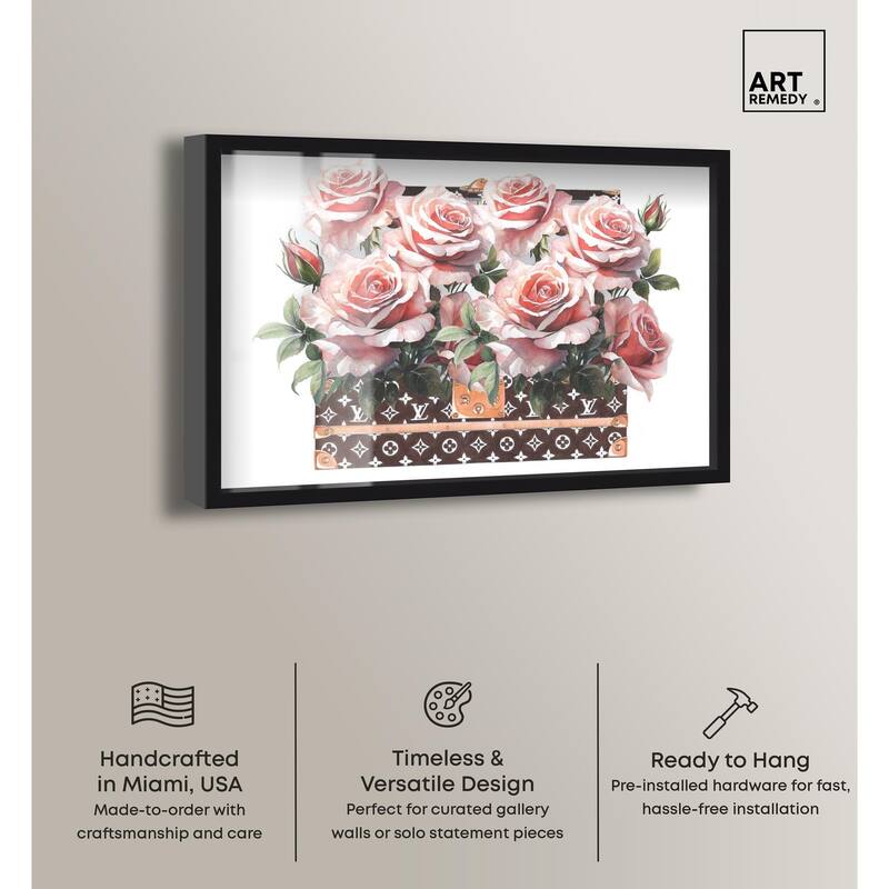 Doll Memories - Stylish Roses Shadowbox by Art Remedy