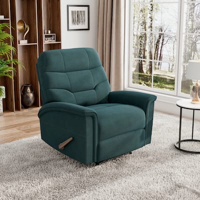 ProLounger Beck Wall Hugger Medium Blue Microfiber Recliner