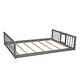 preview thumbnail 37 of 38, Full Over Full Over Full Triple Bed Convertible into 2 Full Size Platform Beds and 1 Floor Bed, Bed Frame with Slide and Ladder