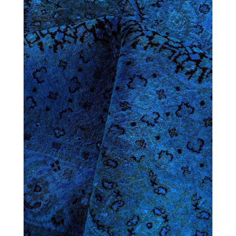 Contemporary Overdyed Wool Hand Knotted Area Rug - 6' 2" x 8' 10"