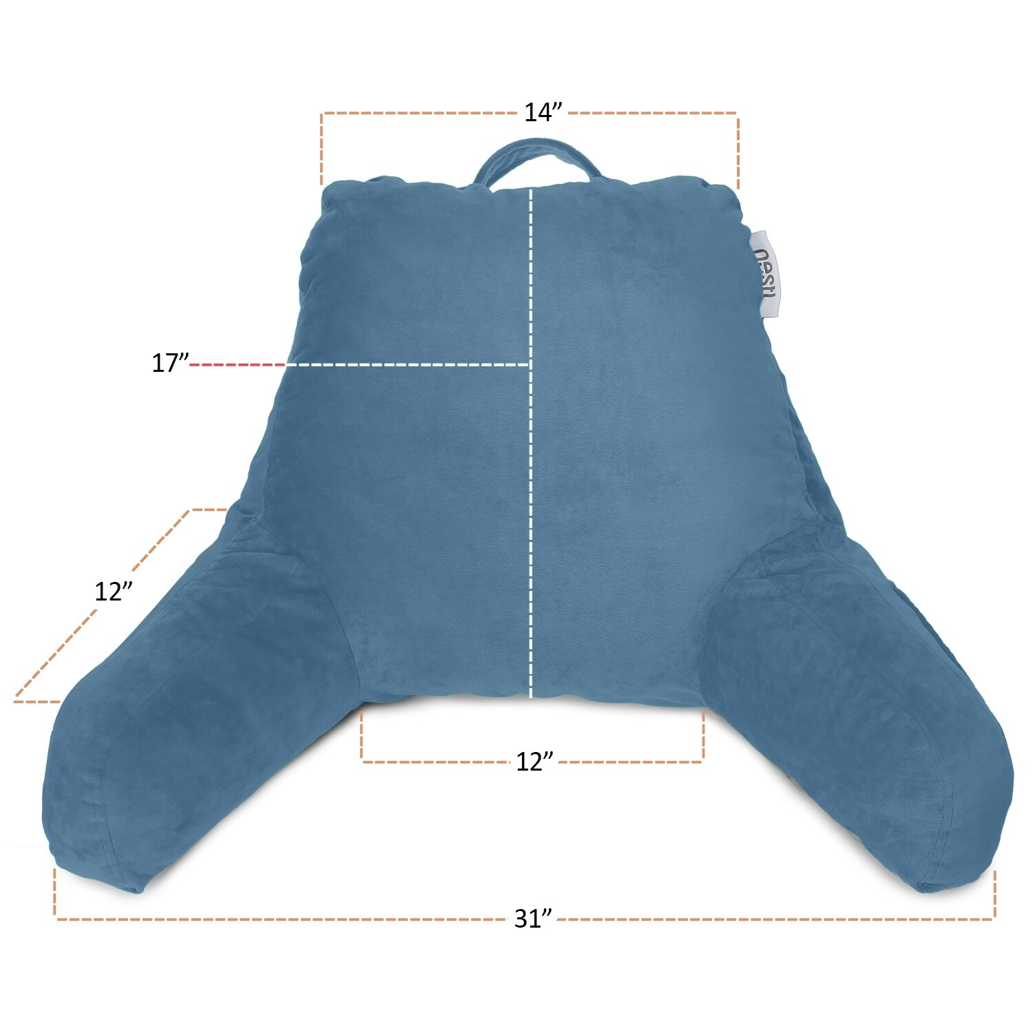 Nestl Memory Foam Reading Pillow with Backrest Arms and Pockets Bed Bath Beyond 27776748