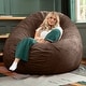 preview thumbnail 43 of 66, Jaxx Cocoon 6 Ft Giant Bean Bag Sofa and Lounger for Adults, Microsuede