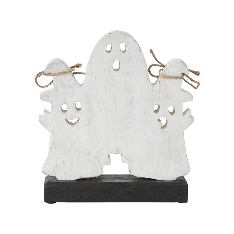 Halloween Haunting Wooden Ghouls 8.5x7.5x2 - N/A