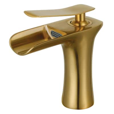 Executive Single-Handle Bathroom Faucet with Push Pop-Up