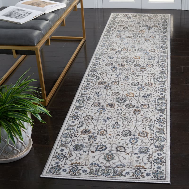 SAFAVIEH Bel Air Sinikka Oriental Rug - 2'3" x 9' Runner - Grey/Beige