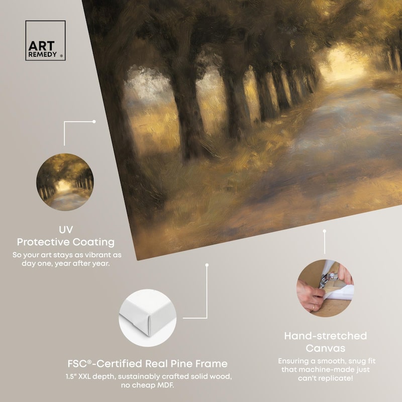 Misty Morning Canvas by Art Remedy, Gallery Wrapped