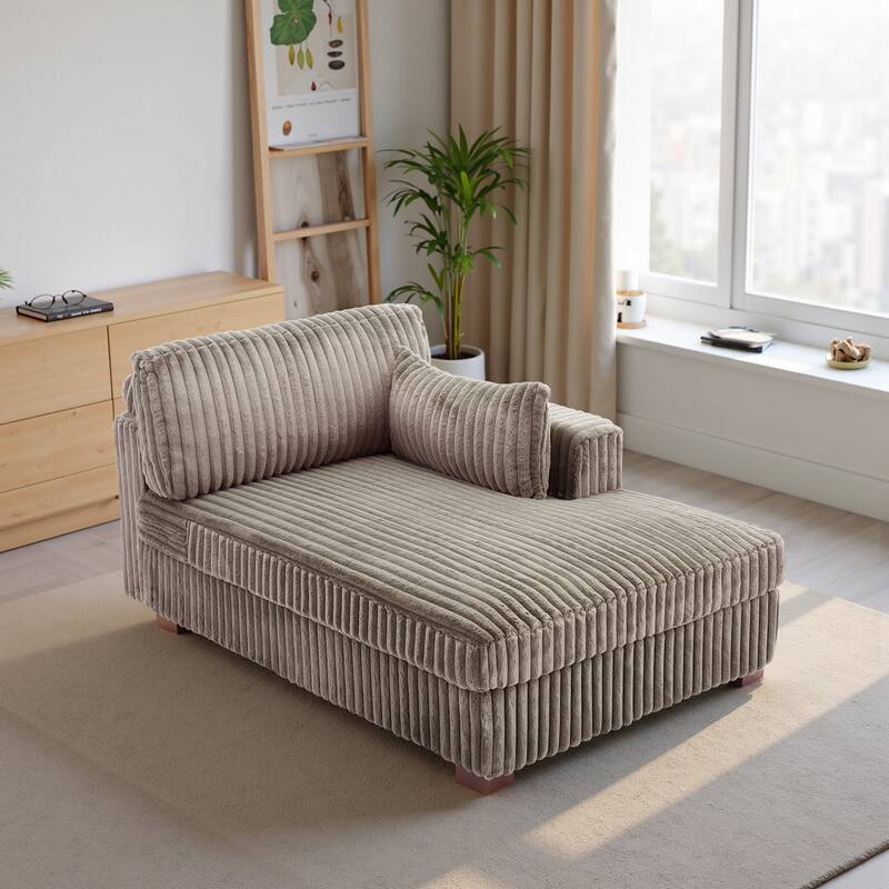 DREAMSIDEA Oversized Right Facing Chaise Lounge Lofa
