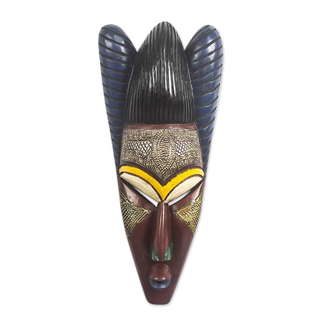 Novica Handmade Agbeko African Wood Mask