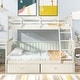 preview thumbnail 19 of 63, Twin over Twin House Bunk Bed With Shelves And Drawers