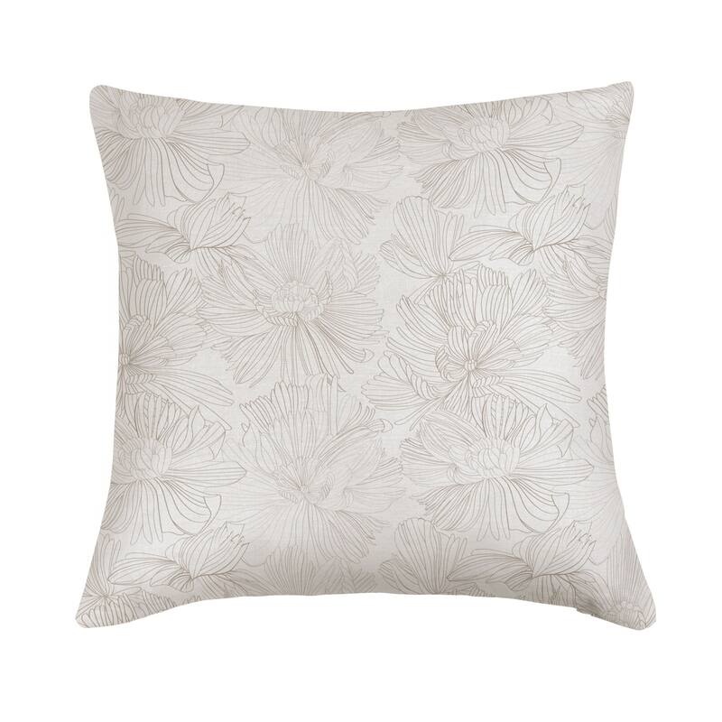 French Linen Pillow with Removable Sham by BOKSER HOME