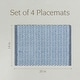 preview thumbnail 14 of 91, over&back Hand-Blocked 100% Cotton Placemats - Machine Washable - Set of 4