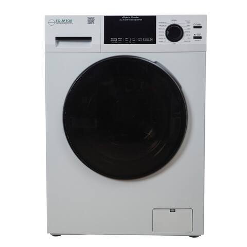 Equator 1.62 cu.ft./15 lbs All in One Combo Washer Dryer with Pet Cycle in White / Silver - N/A