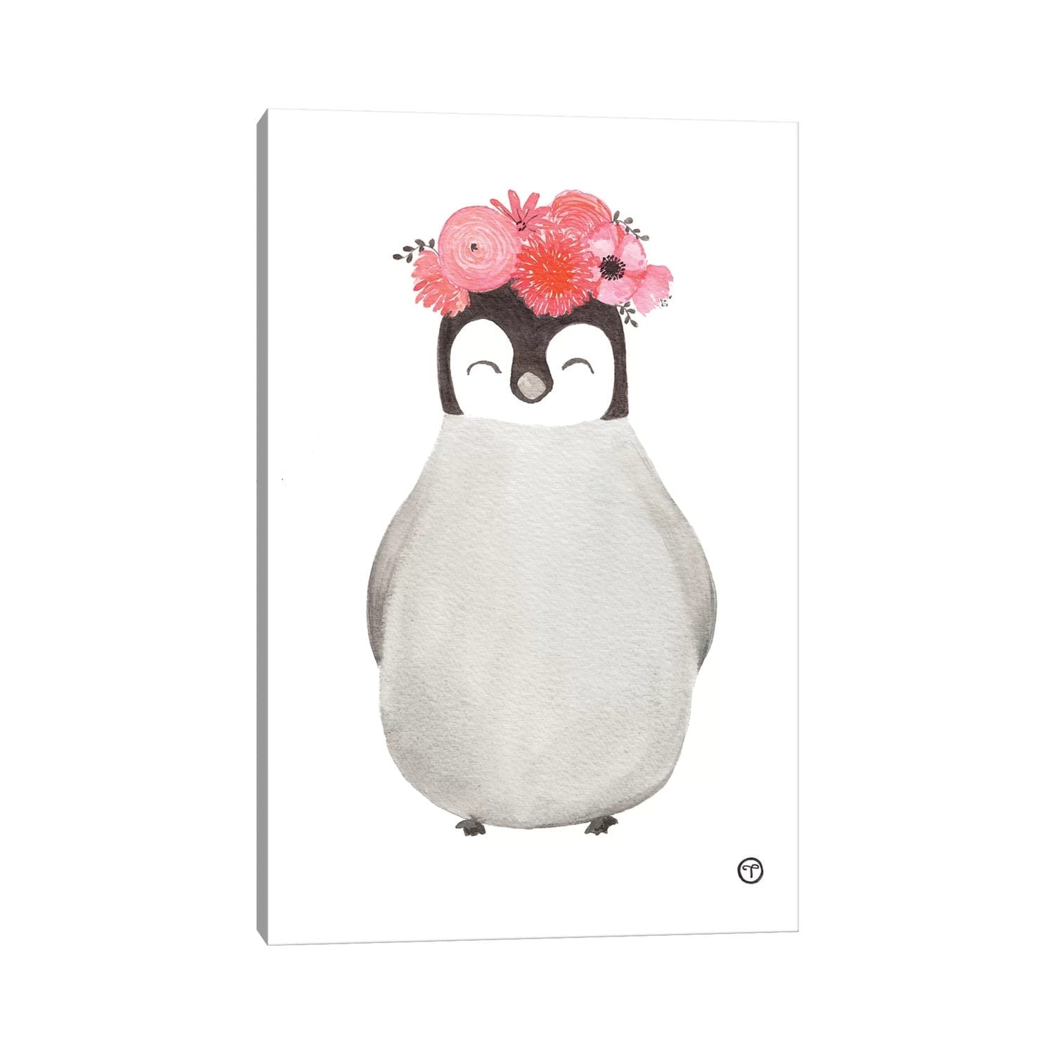 iCanvas "Penguin Paper" by CreatingTaryn Canvas Print