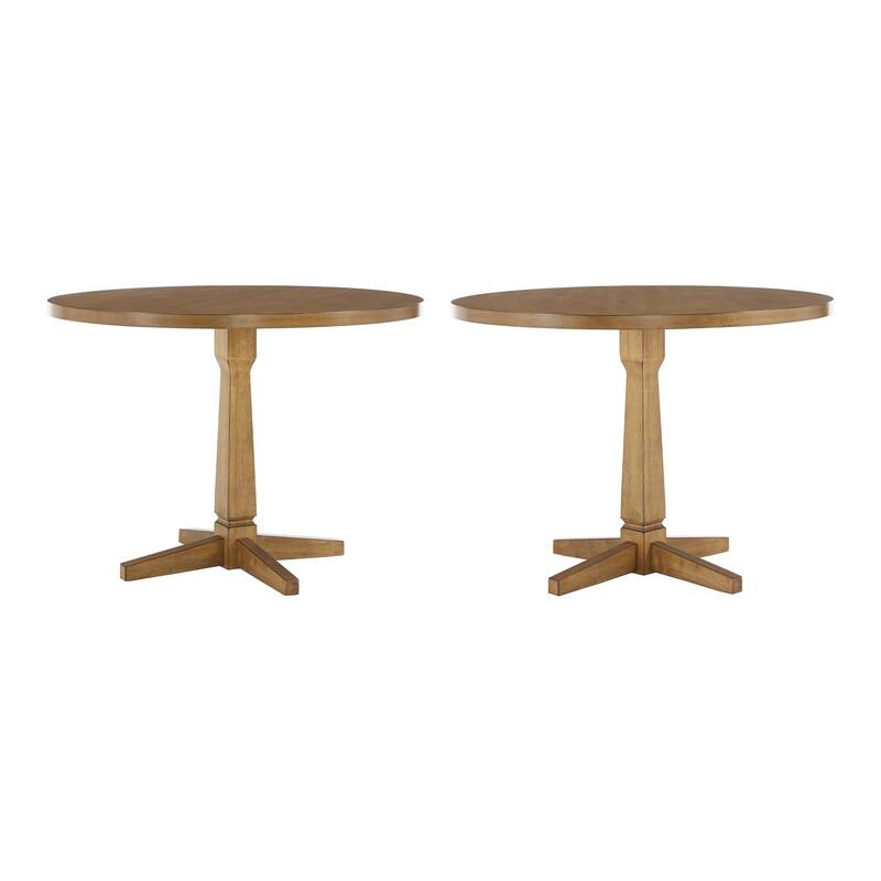 Ronda Round Two-Tone Dining Table - Oak