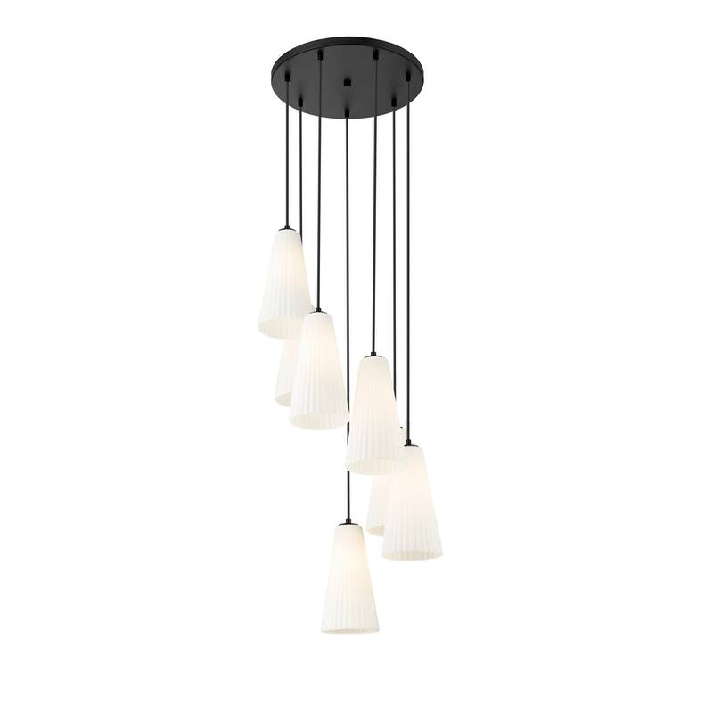 Z-Lite 3043P7-7R Farrell 7 Light 18" Wide Chandelier