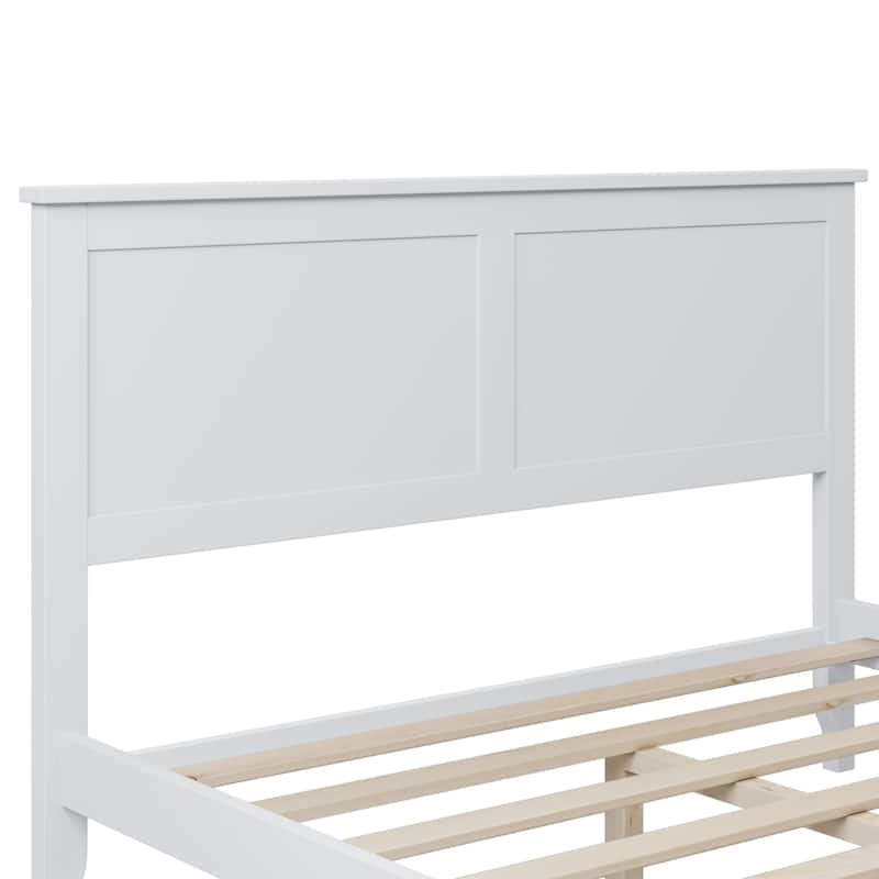 Modern Solid Wood Full Platform Bed