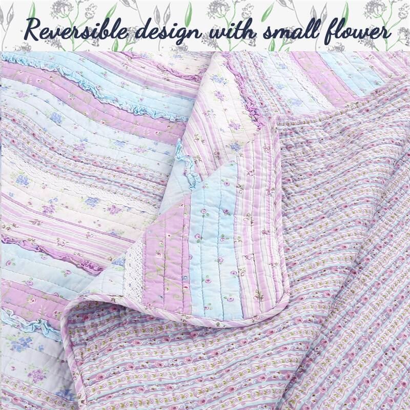 Porch & Den Gwinnett Chic Lace Quilt Bedding Set